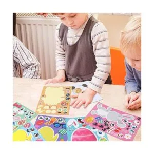 GonLei 24 hojas de calcomanías faciales para niños de_5