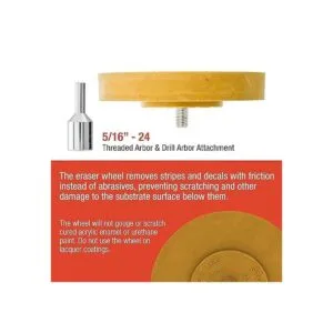 TCP Global Rueda de goma con adaptador de taladro_3