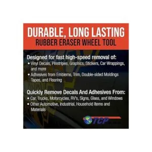 TCP Global Rueda de goma con adaptador de taladro_4