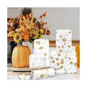 AnyDesign 90 hojas de papel de seda de otoño de Acción de_7