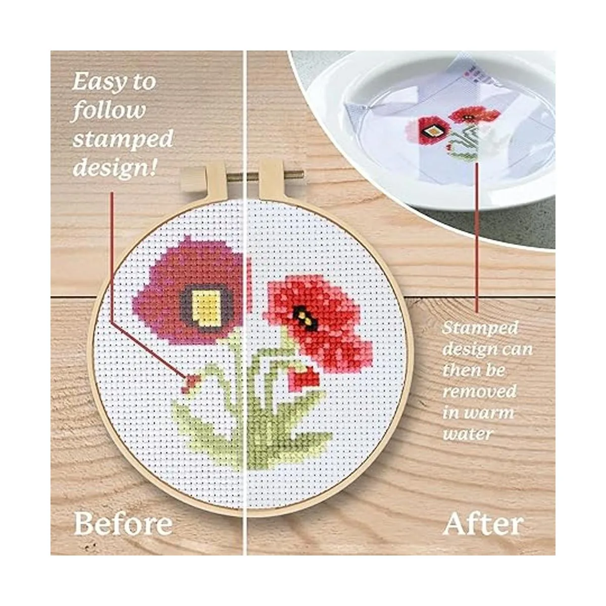 Kits de punto de cruz para principiantes tema de flores_4