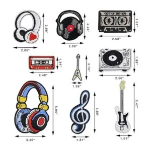 9 parches para planchar para chaquetas parches de banda_4