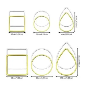 120 piezas de aretes de aro para hacer joyas de 3 formas_3