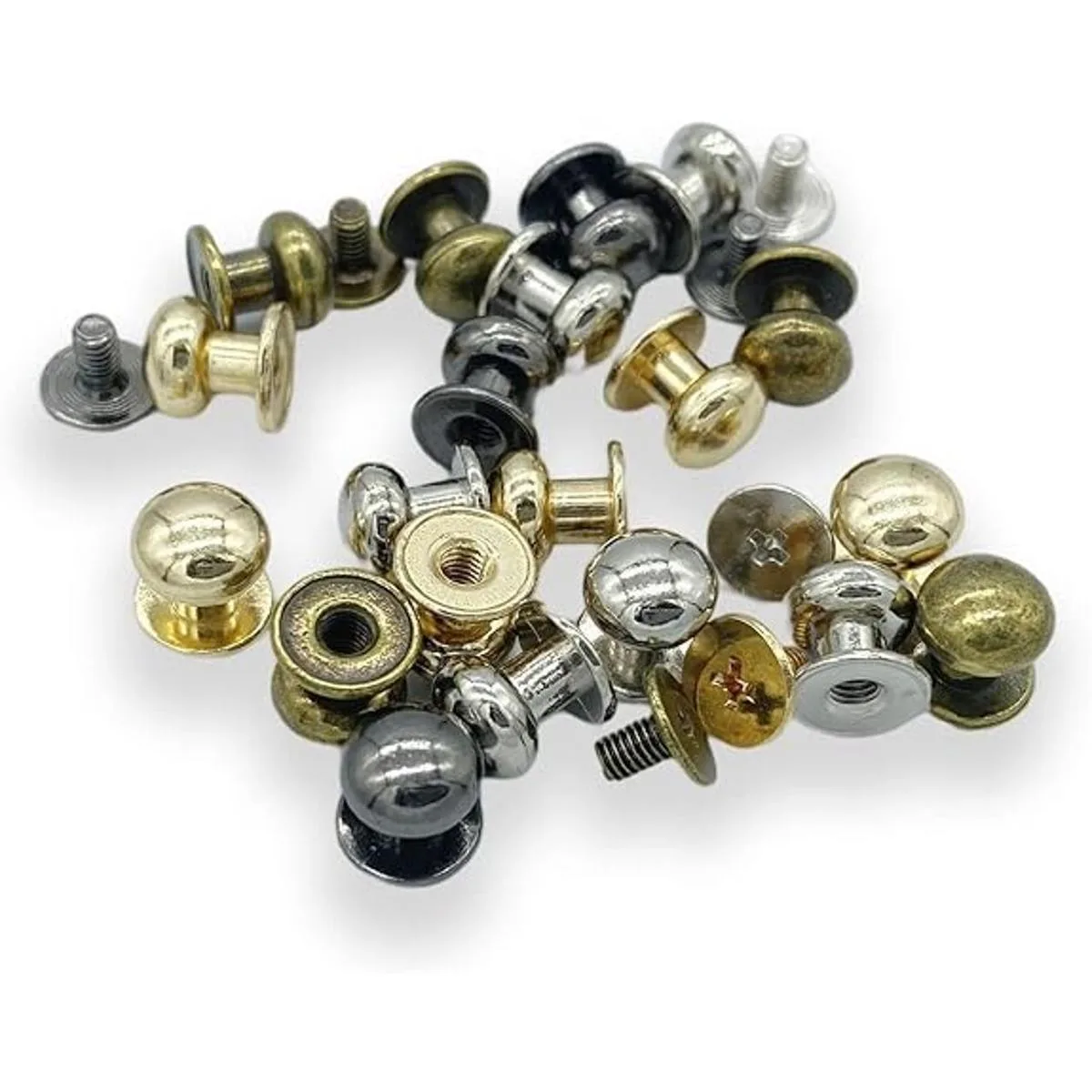 Yoliko Paquete de 40 tornillos redondos de 4 colores con_6
