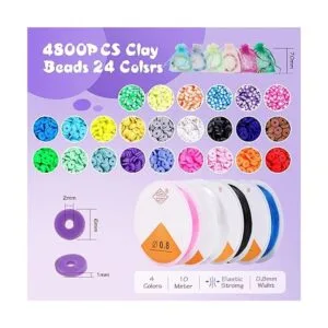 Kit de fabricación de pulseras de cuentas de arcilla 2_2