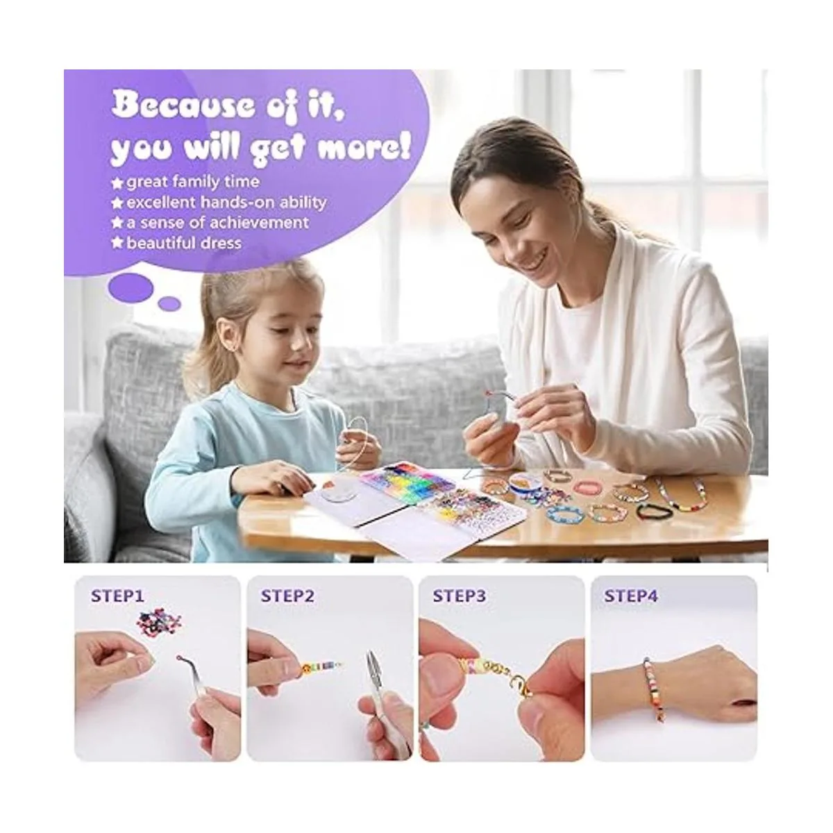 Kit de fabricación de pulseras de cuentas de arcilla 2_5