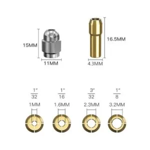 Juego de pinzas para Dremel 10 piezas de repuesto 4485 de_2