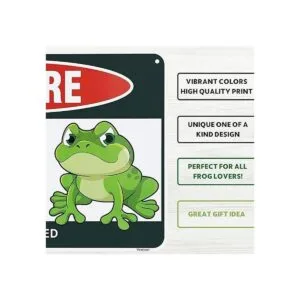 Venicor Decoración de letrero de rana 8 x 12 pulgadas_3