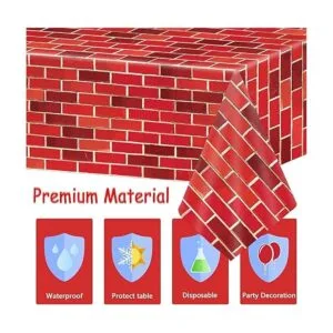 3 piezas de telón de fondo de pared de piedra roja de_3