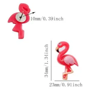 25 piezas de pasadores de flamenco rosa lindo chincheta_2