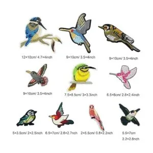 Woohome 19 parches para pájaros con plancha varios_3