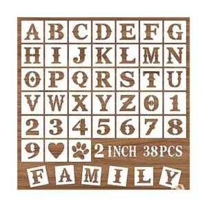 DZXCYZ Plantillas y números de letras de 2 pulgadas 38_1