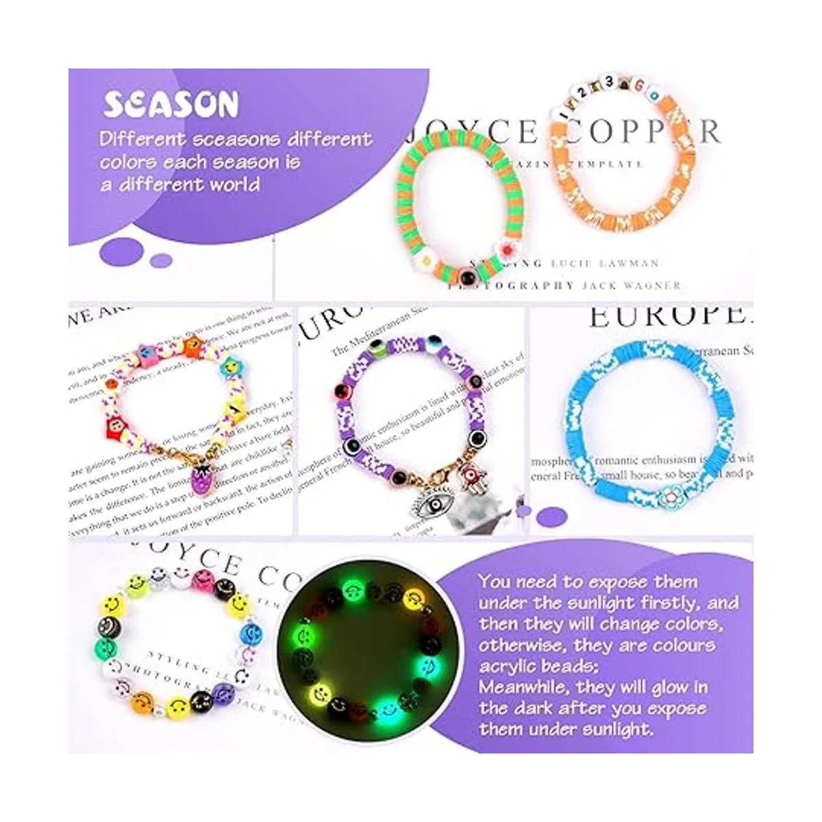 Kit de fabricación de pulseras de cuentas de arcilla 2_4