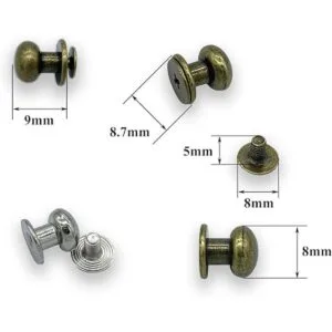 Yoliko Paquete de 40 tornillos redondos de 4 colores con_2