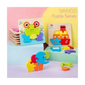 SKYFIELD Rompecabezas de madera para niños y niñas de 1_6