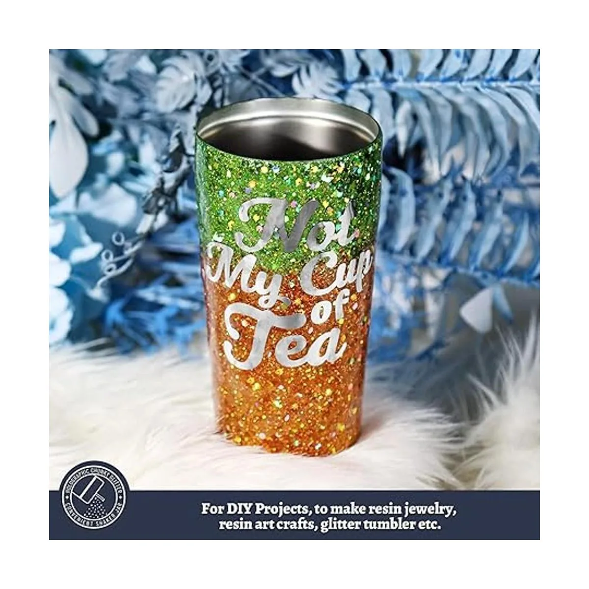 LEOBRO Brillantina de 5.64 onzas purpurina gruesa_5