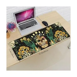 Alfombrilla de mouse para juegos de mariposas con forma de_3