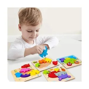 SKYFIELD Rompecabezas de madera para niños y niñas de 1_5