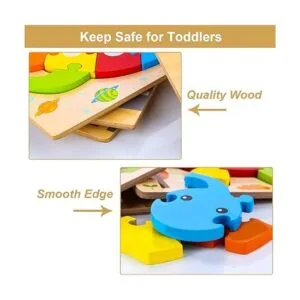 SKYFIELD Rompecabezas de madera para niños y niñas de 1_2