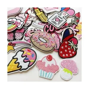 MISDONR 30 parches bordados rosas para planchar de varios_3