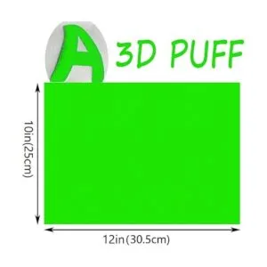 Puff Vinyl Transferencia de calor vinilo que brilla en la_7