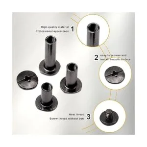 Pangda Juego de 80 tornillos de poste de encuadernación de_4