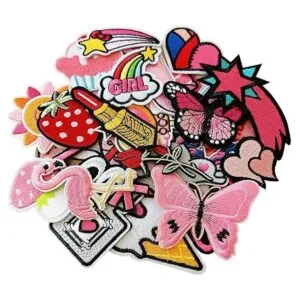 MISDONR 30 parches bordados rosas para planchar de varios_2