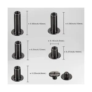 Pangda Juego de 80 tornillos de poste de encuadernación de_3