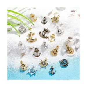 SUNNYCLUE 1 caja de 90 piezas de 15 estilos de dijes de_4