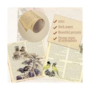 24 piezas de bloc de papel vintage para álbumes de_4