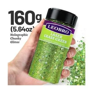 LEOBRO Brillantina de 5.64 onzas purpurina gruesa_2