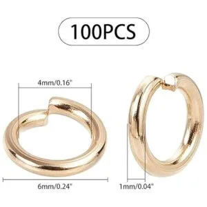 UNICRAFTALE Alrededor de 100 anillos de oro abiertos de_4