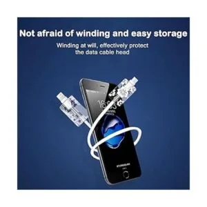 Protector de cable floral de flores para iPhone cargador_4