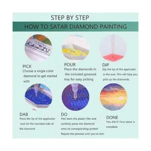 JATOK Kits de pintura de diamantes 5D para adultos_7