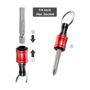 Saipe Juego de 6 piezas de barra de extensión de llavero_4