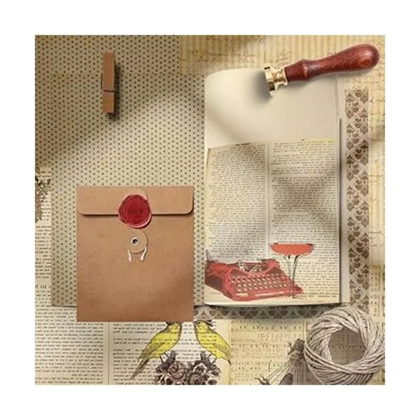 24 piezas de bloc de papel vintage para álbumes de_7