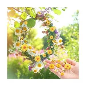 CCOZN 80 piezas de flores de margarita de abejas de_5