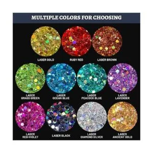 LEOBRO Brillantina de 5.64 onzas purpurina gruesa_7