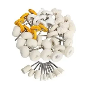 Juego de ruedas de pulido de 1 pulgada de fieltro de lana_1