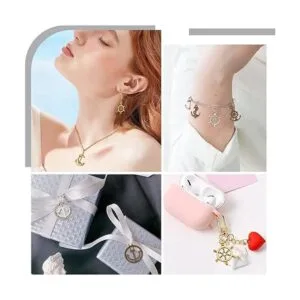 SUNNYCLUE 1 caja de 90 piezas de 15 estilos de dijes de_6