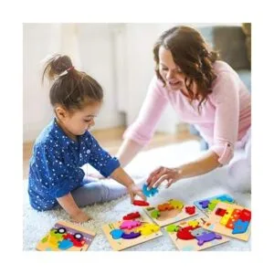 SKYFIELD Rompecabezas de madera para niños y niñas de 1_3