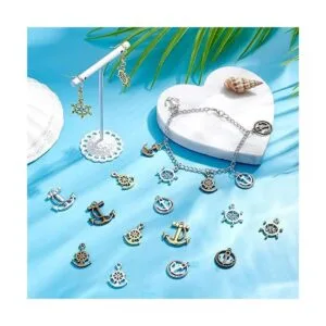 SUNNYCLUE 1 caja de 90 piezas de 15 estilos de dijes de_5