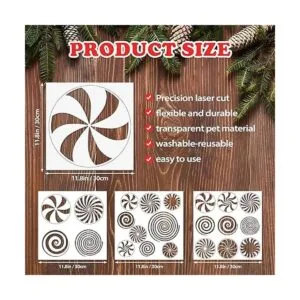 4 plantillas de Navidad para pintura plantillas de_2