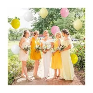 Kit de arco de guirnalda de globos rosa y amarillo_6