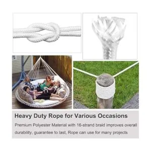 EKEV Cuerda para poste de bandera de 14 pulgadas de_2