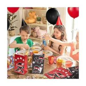 24 bolsas de regalo de fiesta ninja para cumpleaños_6