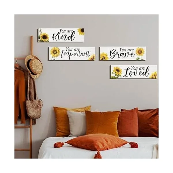 4 piezas de girasoles inspiradores para pared regalos de_7