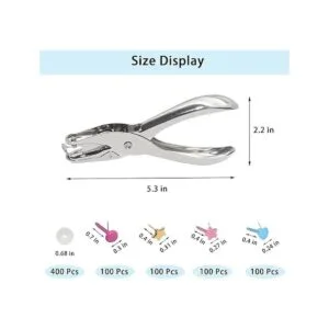 400 piezas de mini brad sujetadores de papel multicolor_7