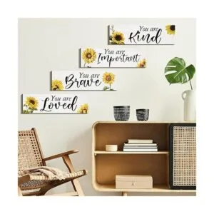 4 piezas de girasoles inspiradores para pared regalos de_5