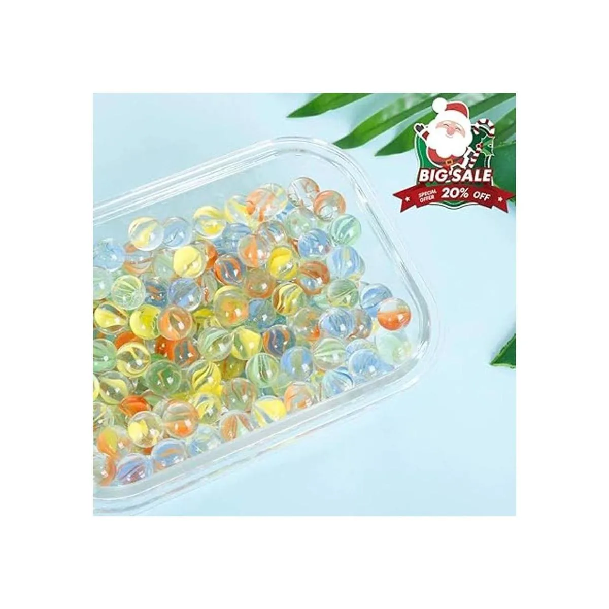 200 canicas de vidrio de colores surtidos a granel ojos_2